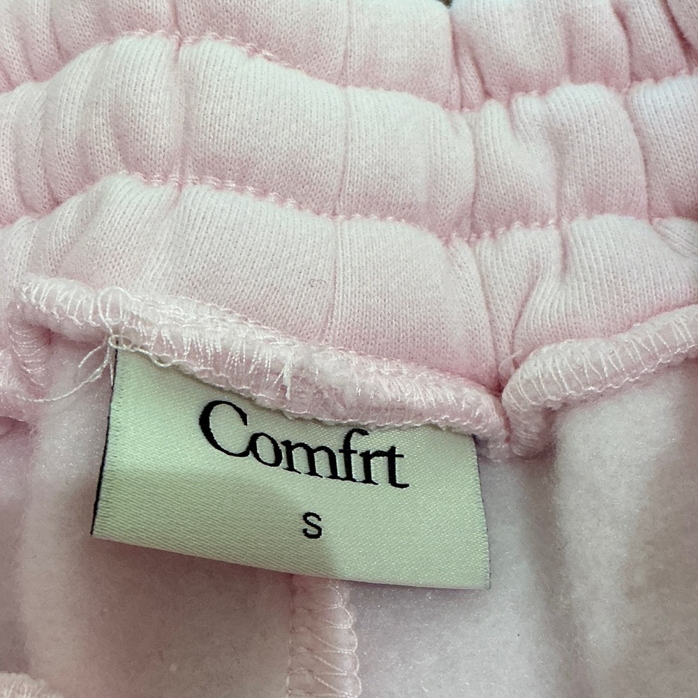 Comfrt Minimalist Sweatpants - Pale Pink - Small - Picture 5 of 8